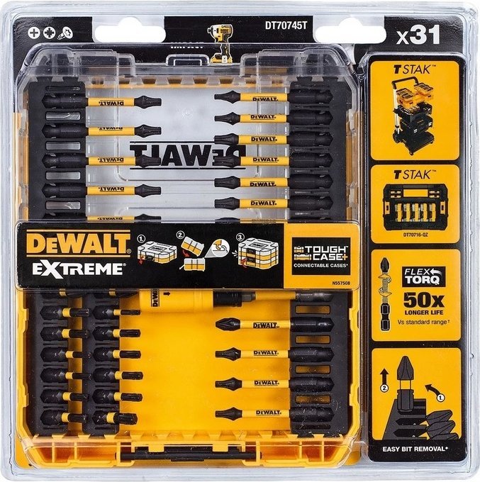 Dewalt EXTREME - Zestaw bitów udarowych