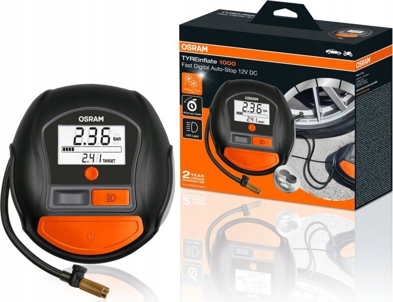 Kompresor samochodowy Krups OSRAM TYRE INFLATE
