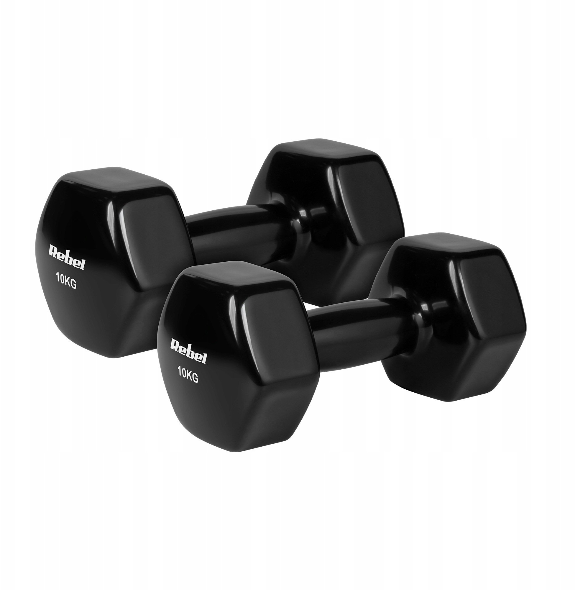 Rebel Hantelki żeliwne winylowe HEX 2x10kg