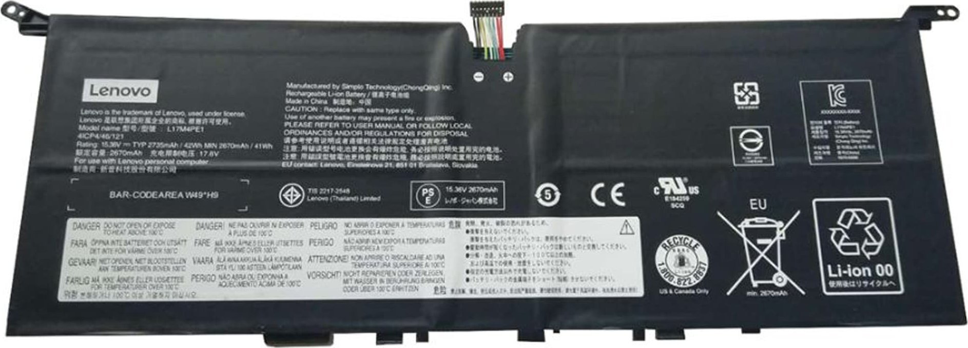 Bateria Lenovo 730S SP/A L17M4PE1 |