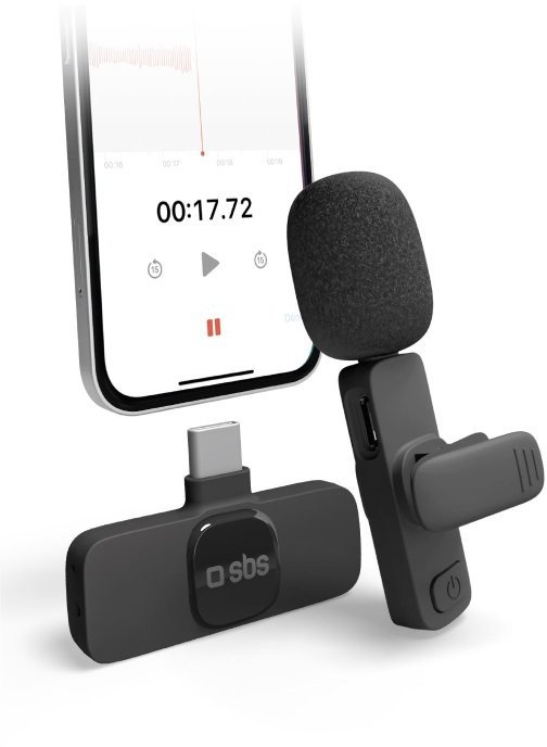 Mikrofon SBS Mobile Wireless USB-C czarny
