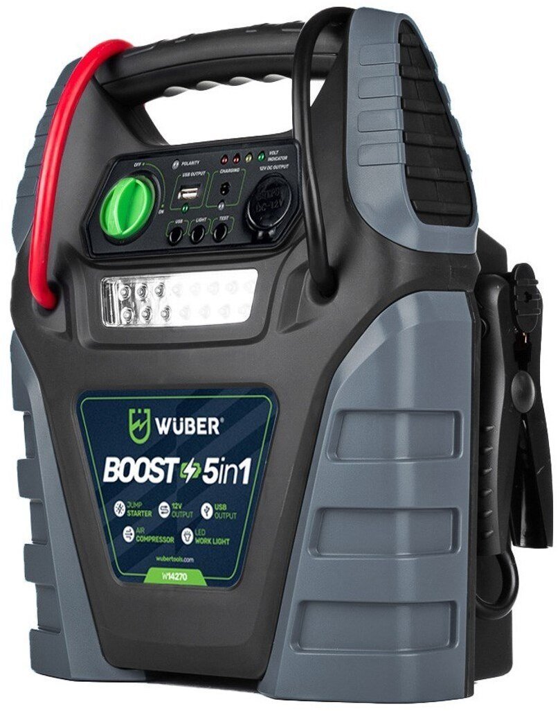 5-in-1 booster compressor with jump starter