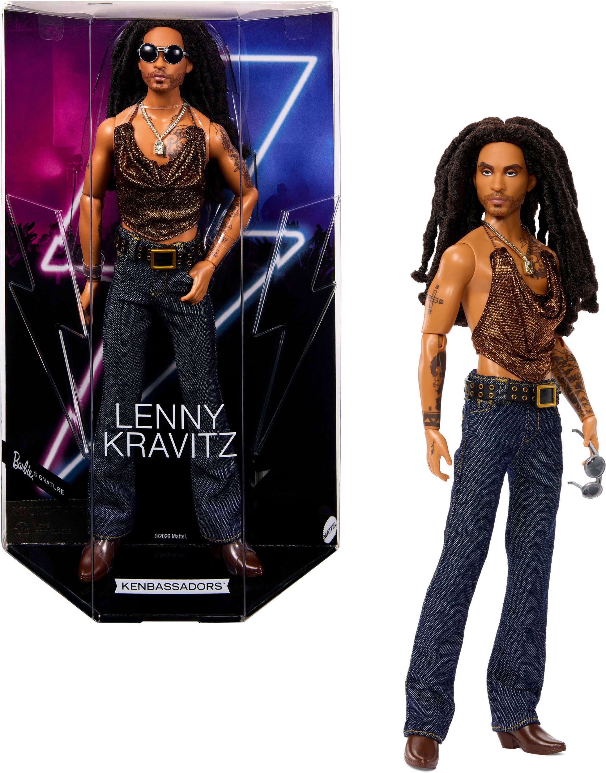 Lalka Barbie Mattel Kolekcjonerska Lenny Kravitz