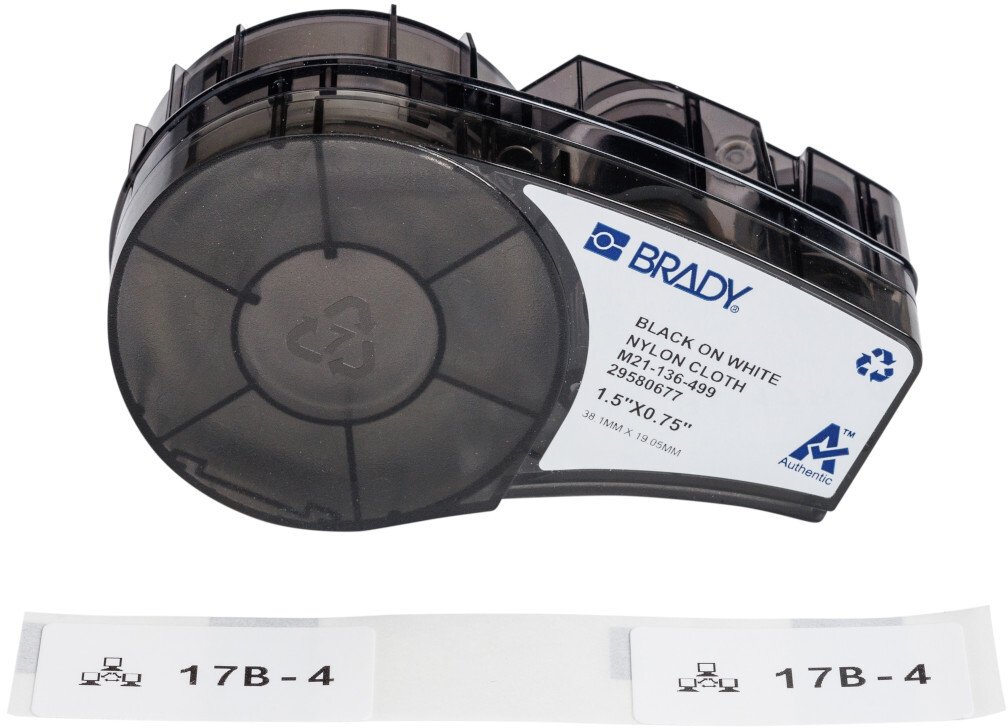 Brady Nylon cloth labels for M210
