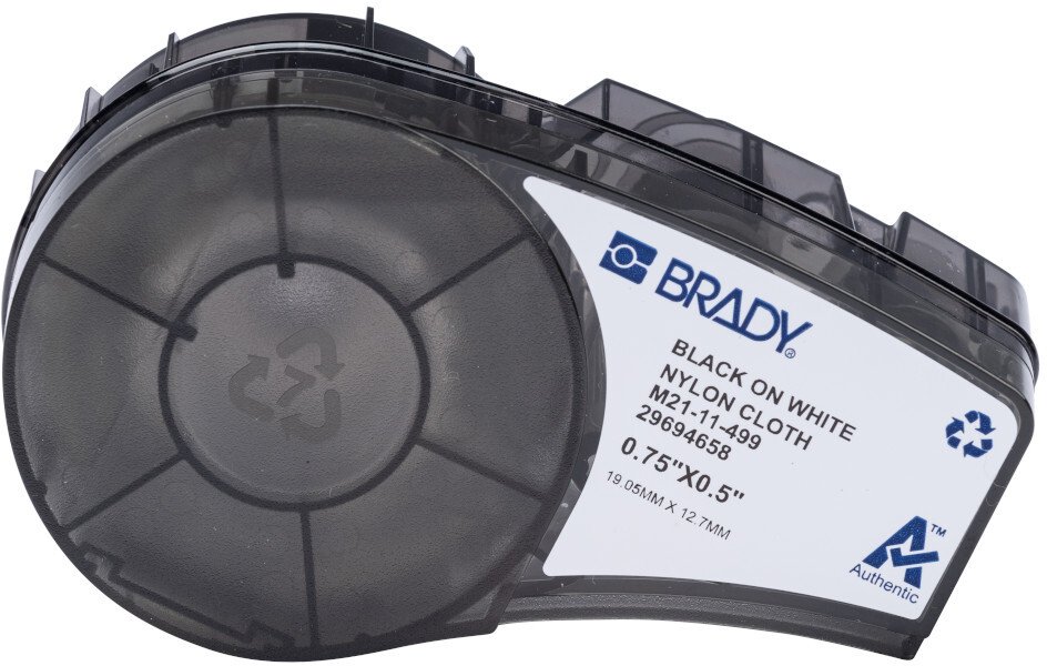 Brady Nylon cloth labels for M210