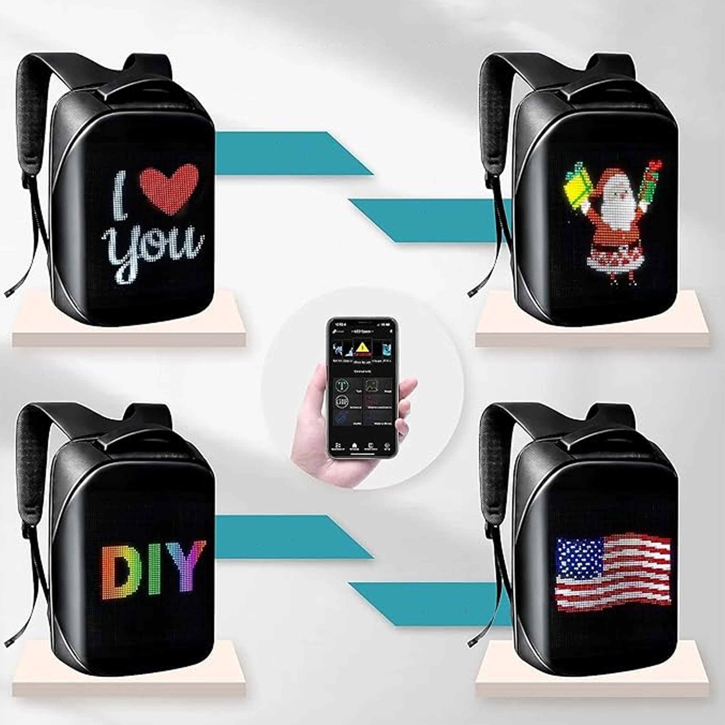 Elior DH Style Led Backpack świecący