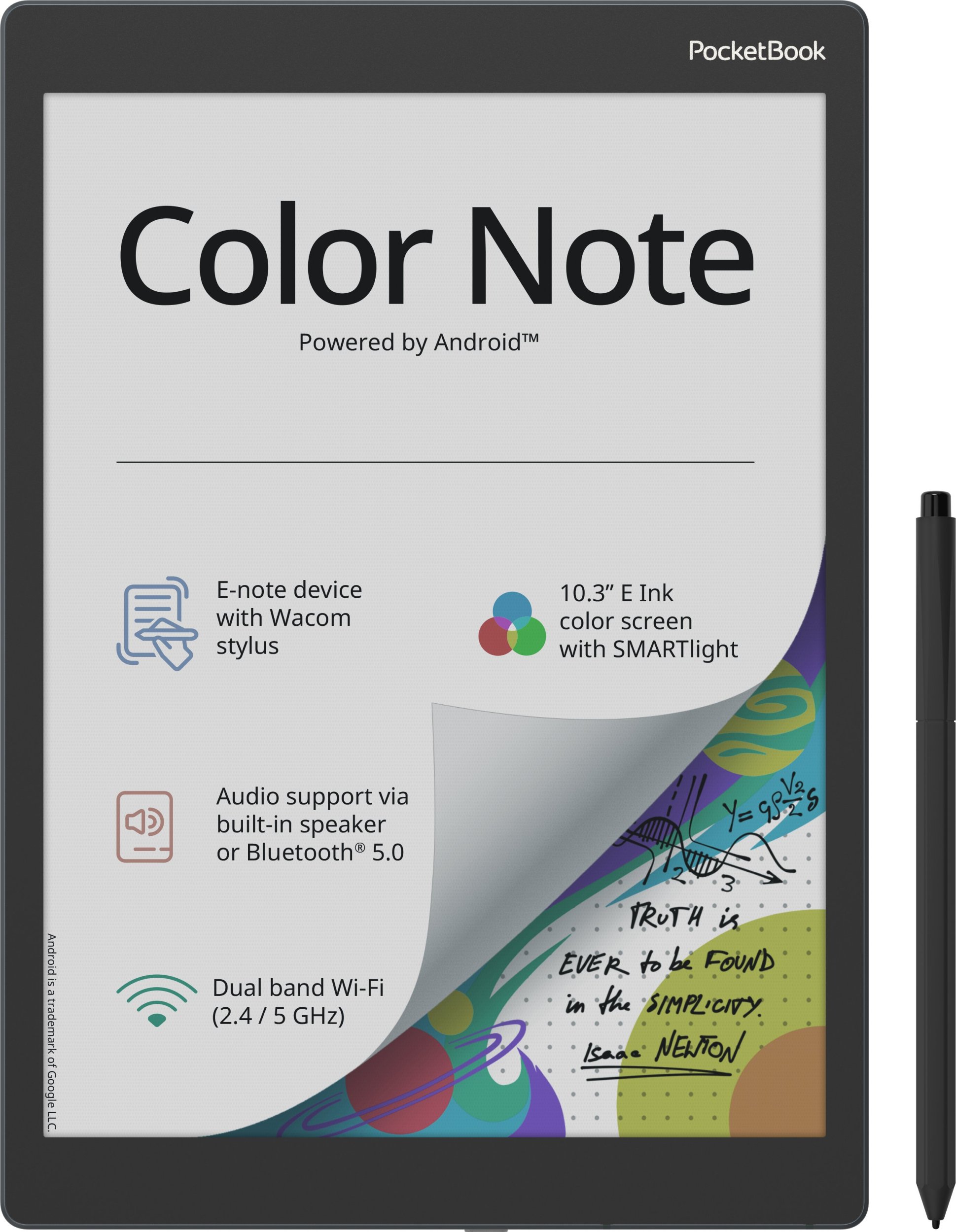 Czytnik PocketBook Color Note czarny (PB1041-1-WW)