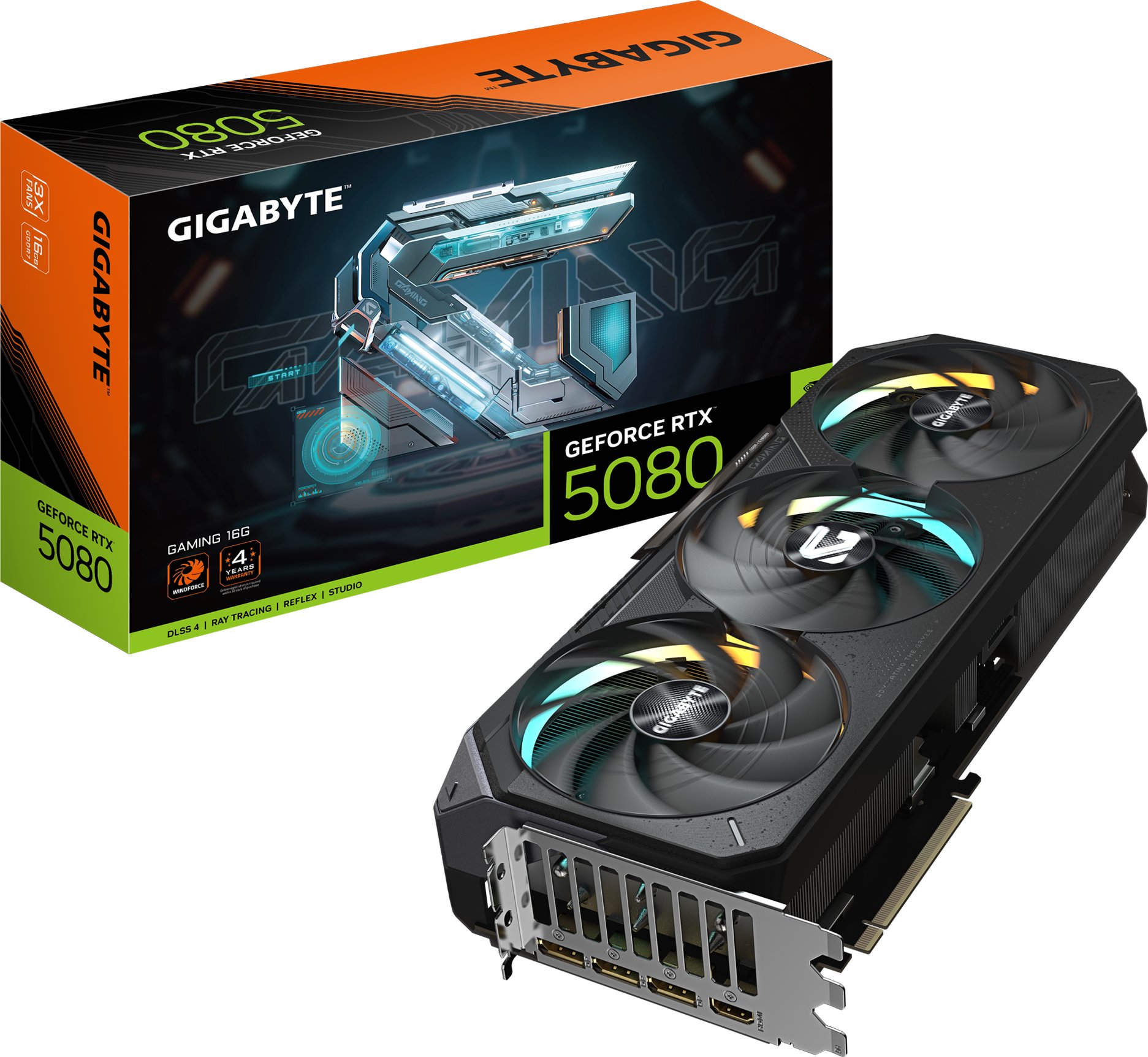GIGABYTE RTX 5080/Gaming/16GB/GDDR7 | GV-N5080GAMING-16GD |