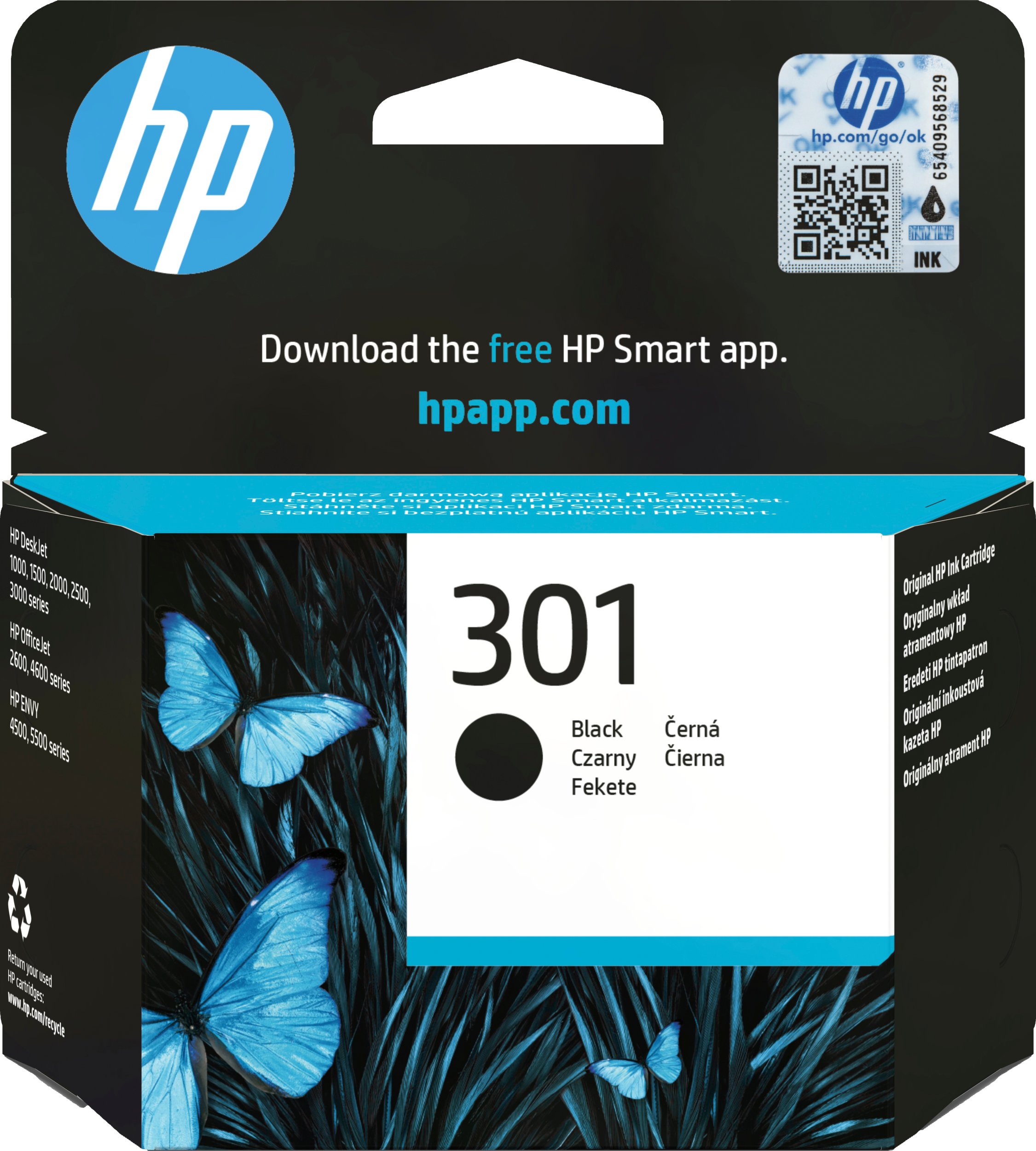 Tusz HP 301 Black Original Ink