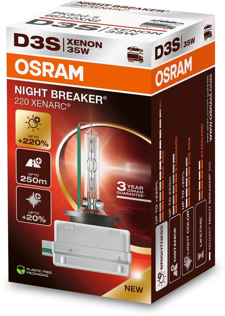 Ksenona spuldze D3S OSRAM Xenarc Night