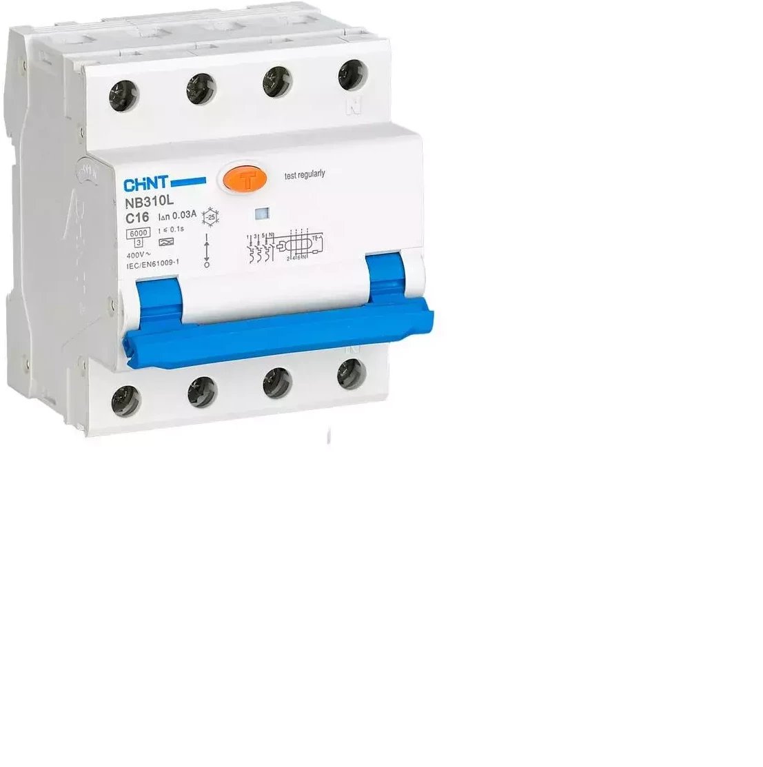 Chint | Circuit breaker RCBO, NB310L/3N