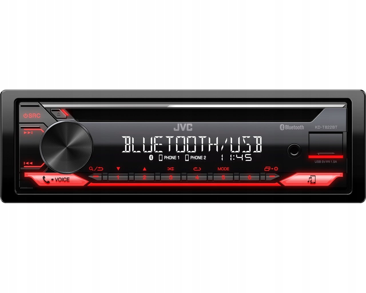 Radio samochodowe JVC KD-T822BT CD/USB MP3/WMA