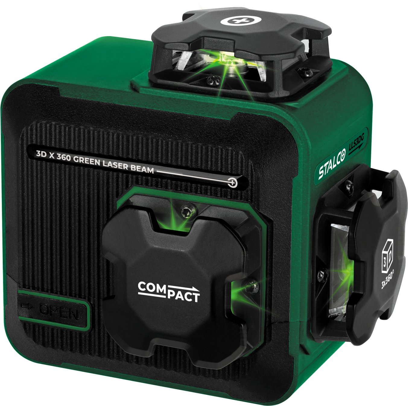 Stalco Laser krzyżowy 3D LLS3DG zielony