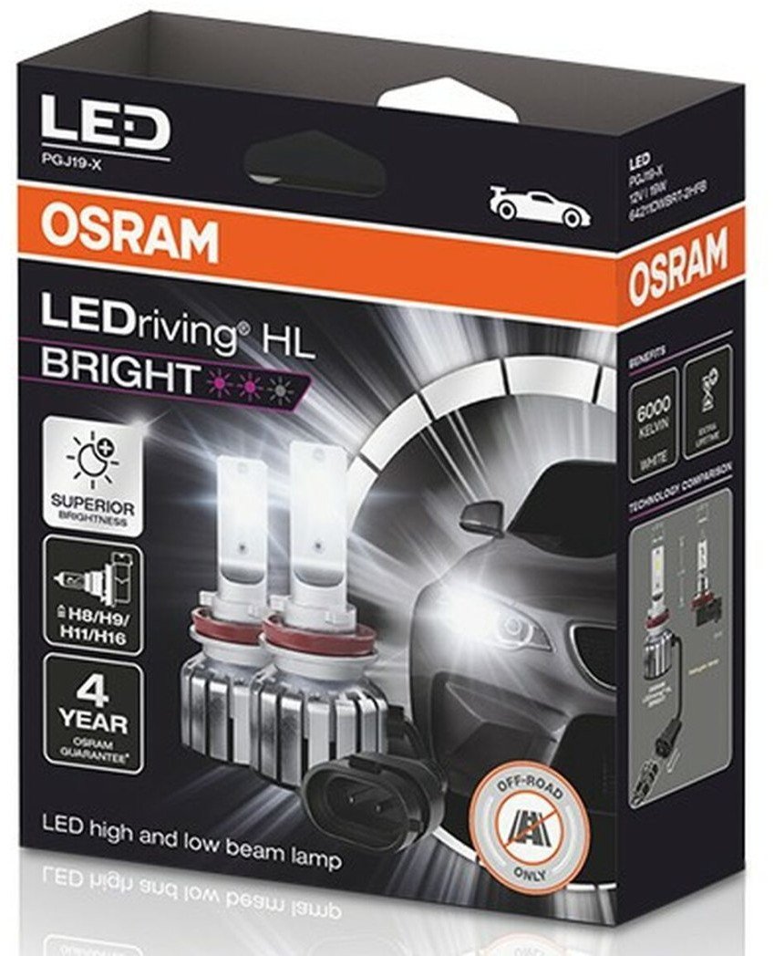 LED spuldze ≜ H8/H11/H16/H9 OSRAM LEDriving