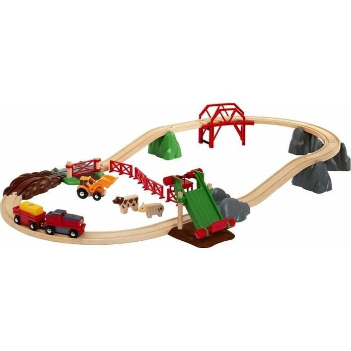 Brio Kolejka drewniana Farma 30el World