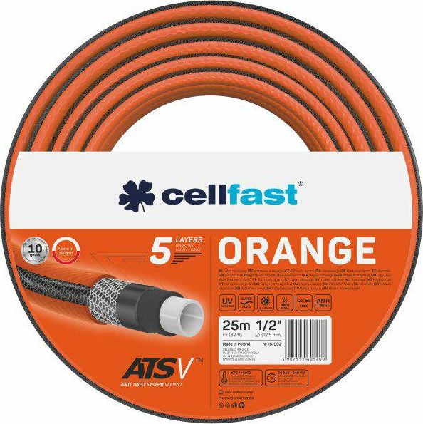 Cellfast Wąż ogrodowy ORANGE 3/4`` 25m