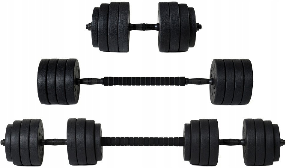 Funfit Hantle Bitumiczne 40 kg Zestaw