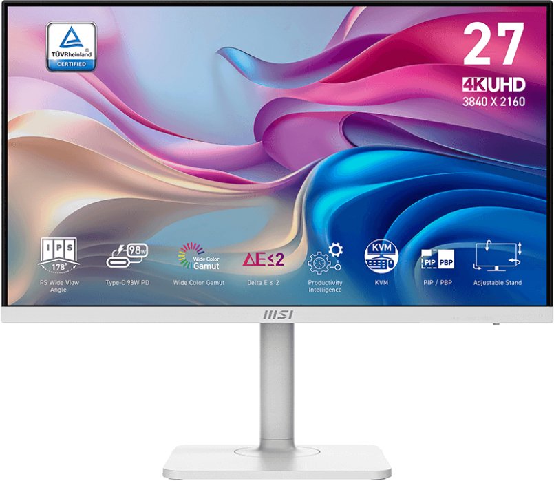 MSI Modern/MD272UPHW/27"/IPS/4K UHD/60Hz/4ms/White/3R | MD272UPHW