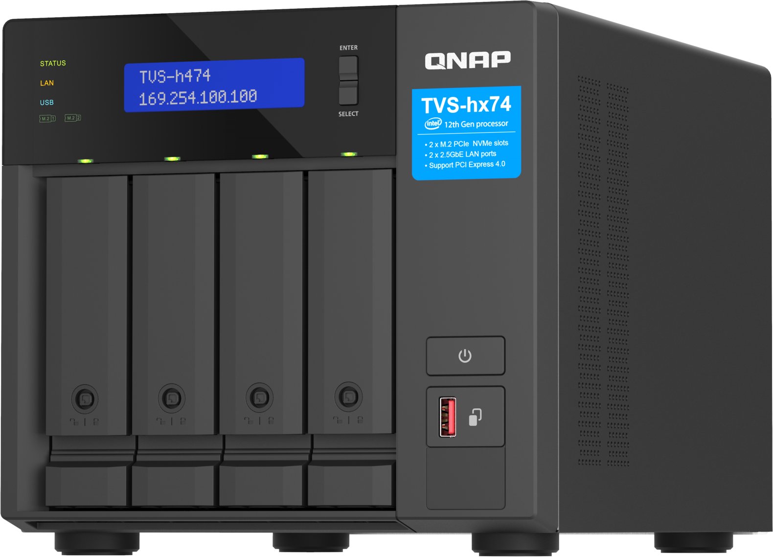 Macierz dyskowa Qnap TVS-H474 NAS Tower