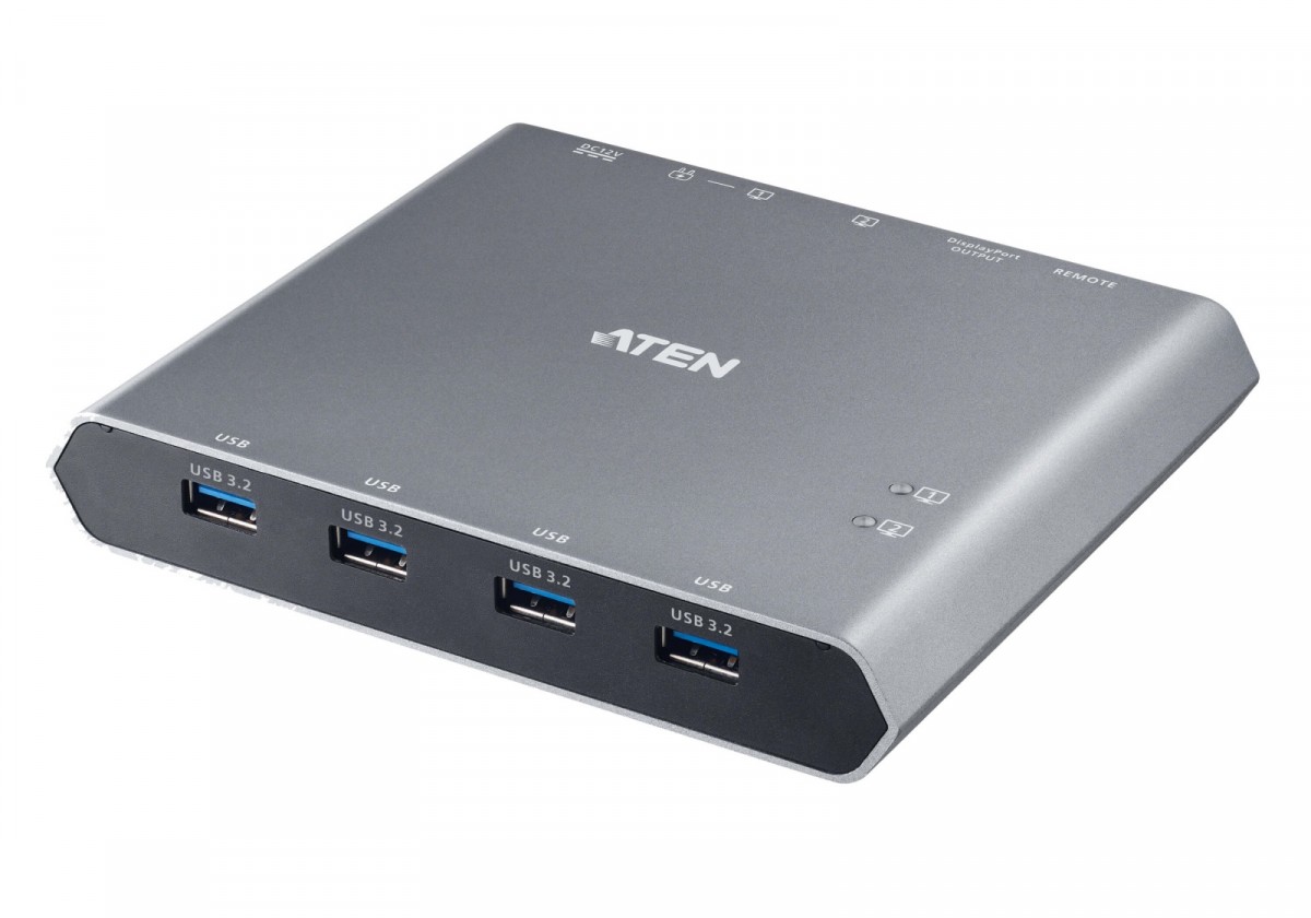 ATEN 2-Port 4K DP USB-C KVM
