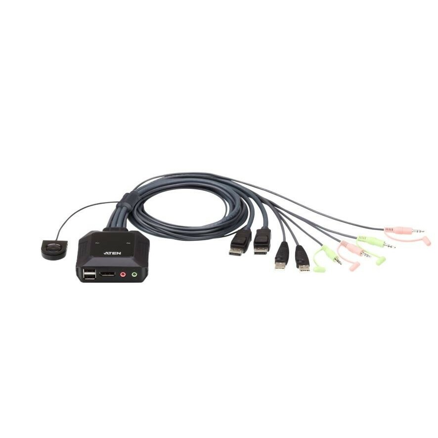 ATEN 2-Port USB DisPlayPort Cable KVM