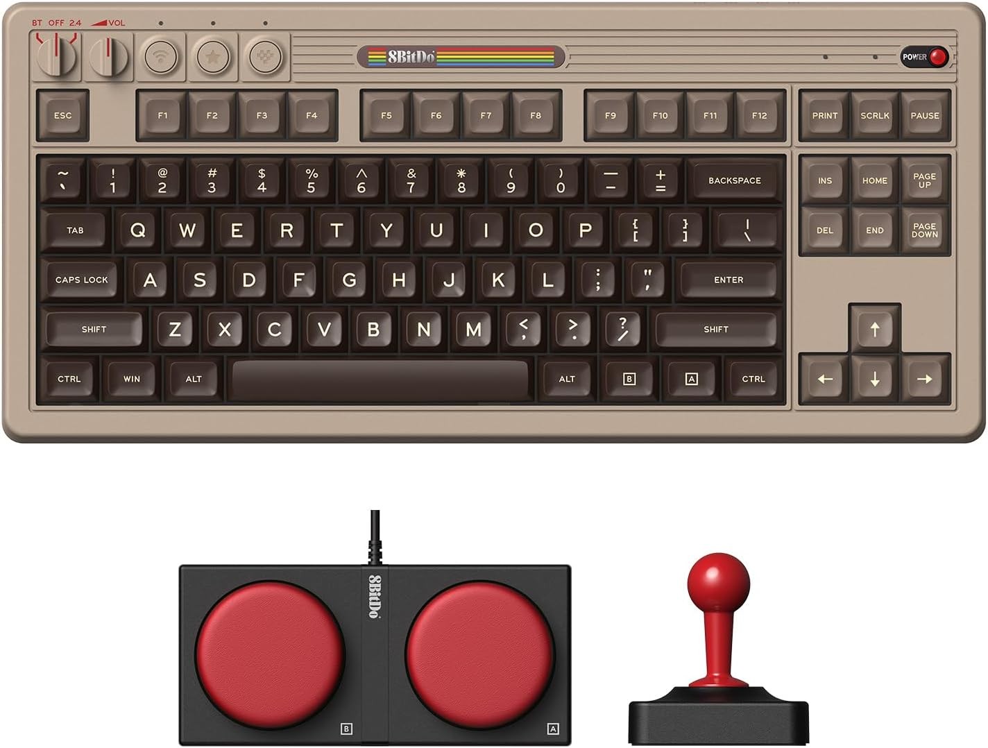 8BitDo Retro Mechanical Keyboard - C64