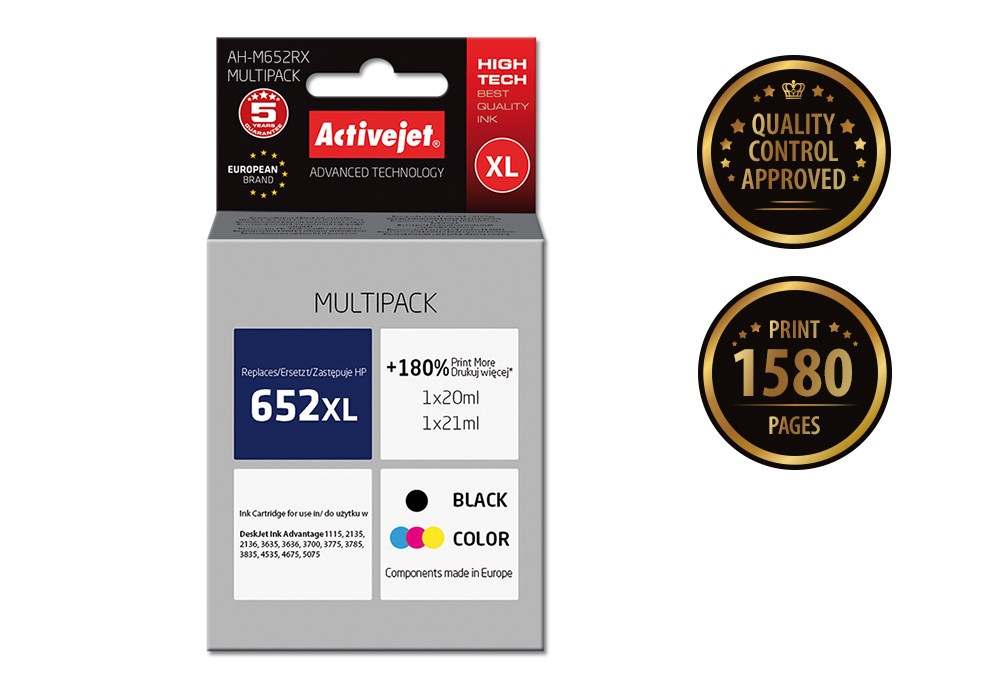 Activejet AH-M652RX ink (replacement for HP