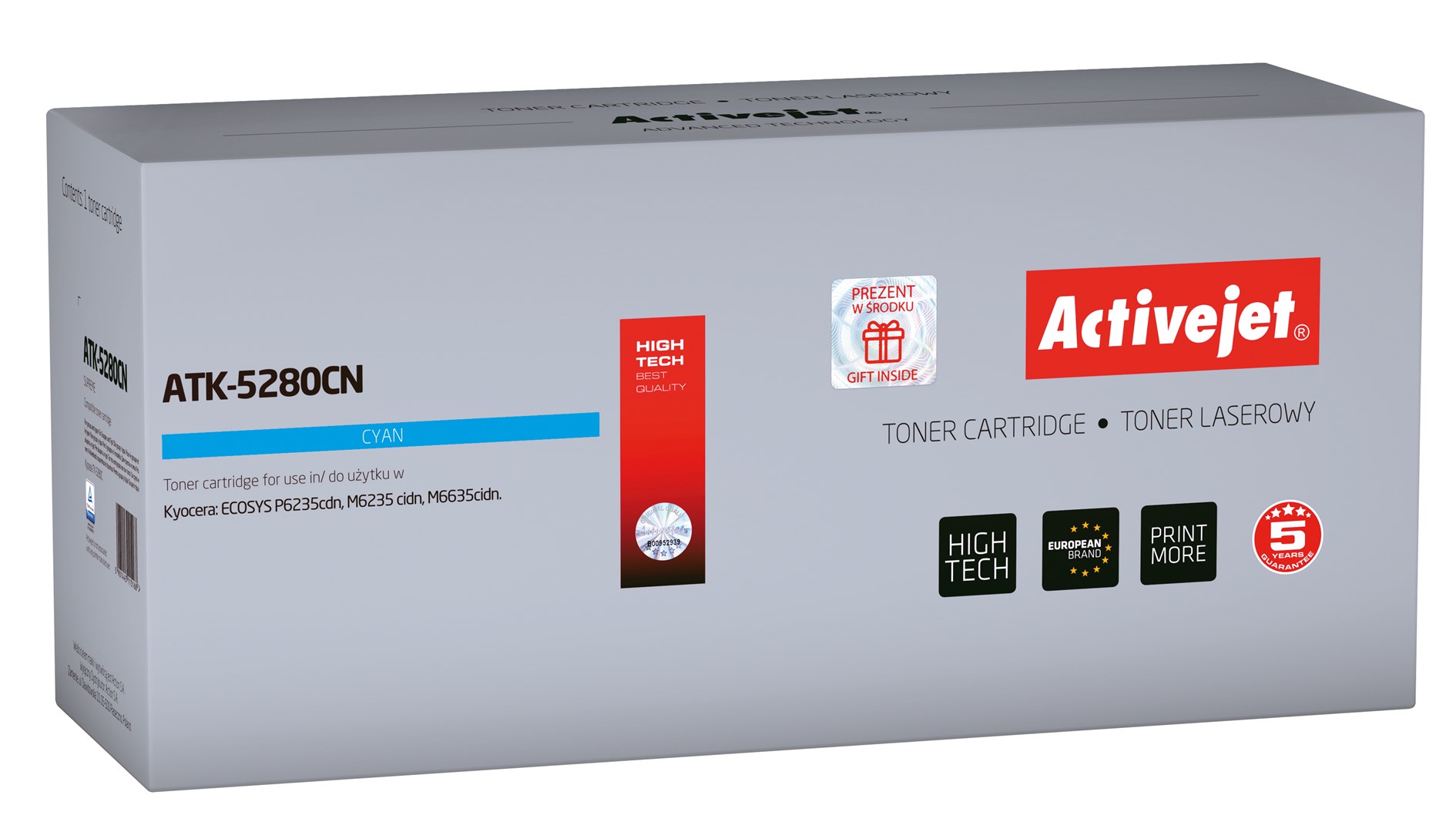 Activejet ATK-5280CN toner (replacement for Kyocera
