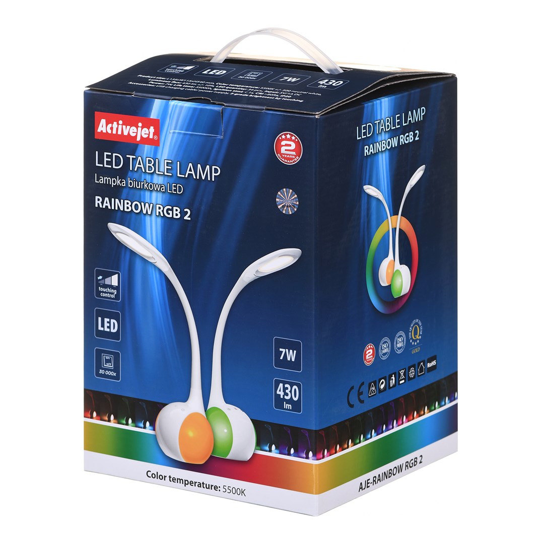 Activejet LED desk lamp AJE-RAINBOW RGB