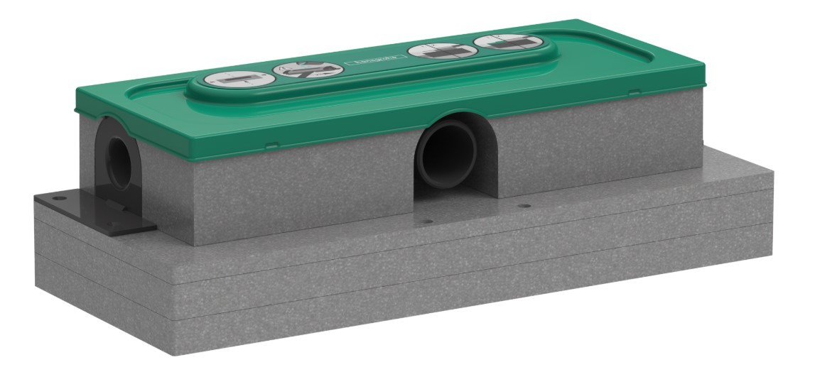Apatinė dušo latako dalis Hansgrohe 01000180