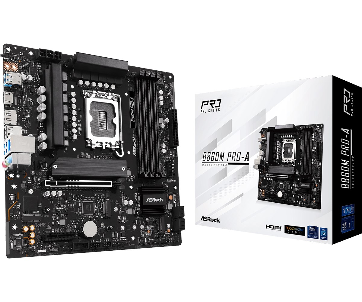 Mainboard|ASROCK|Intel B860|LGA 1851 (Socket V1)|micro ATX|RAM