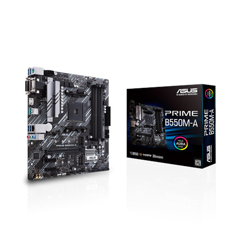 Mainboard|ASUS|AMD B550|SAM4|MicroATX|Memory DDR4|Memory slots 4|2xPCI-Express 3