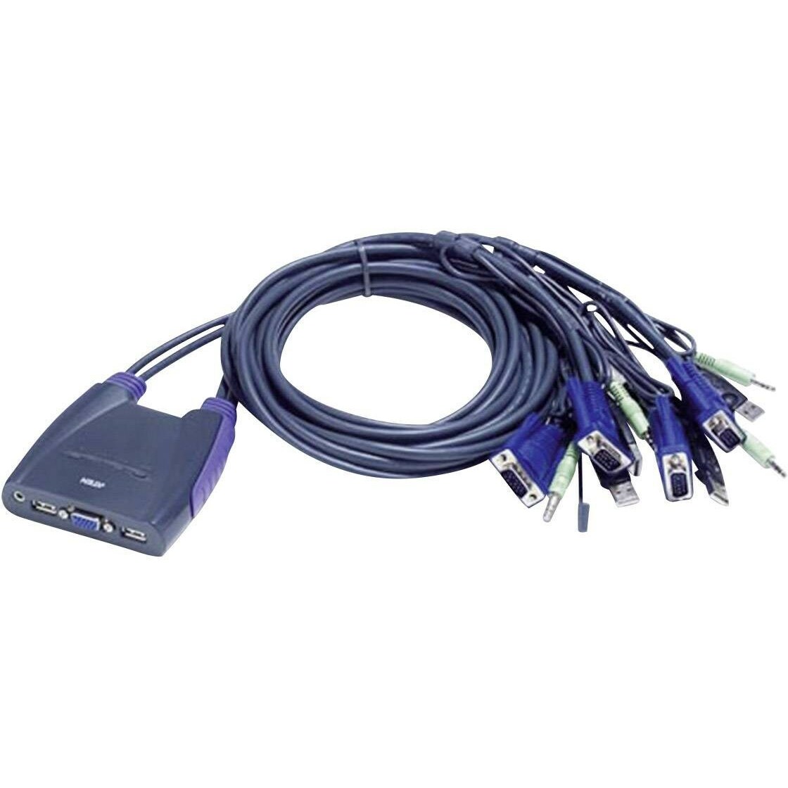 Aten 4-Port USB VGA/Audio Cable KVM