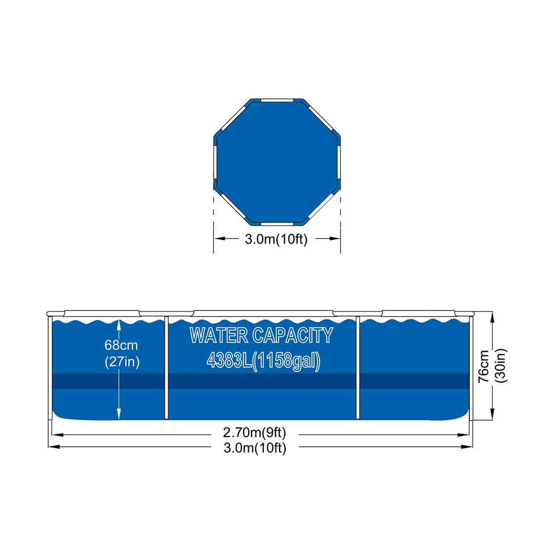 JiLong AVENLI Round Frame Swimming Pool