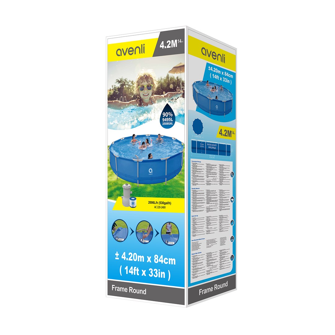AVENLI Round Frame Swimming Pool 427x84