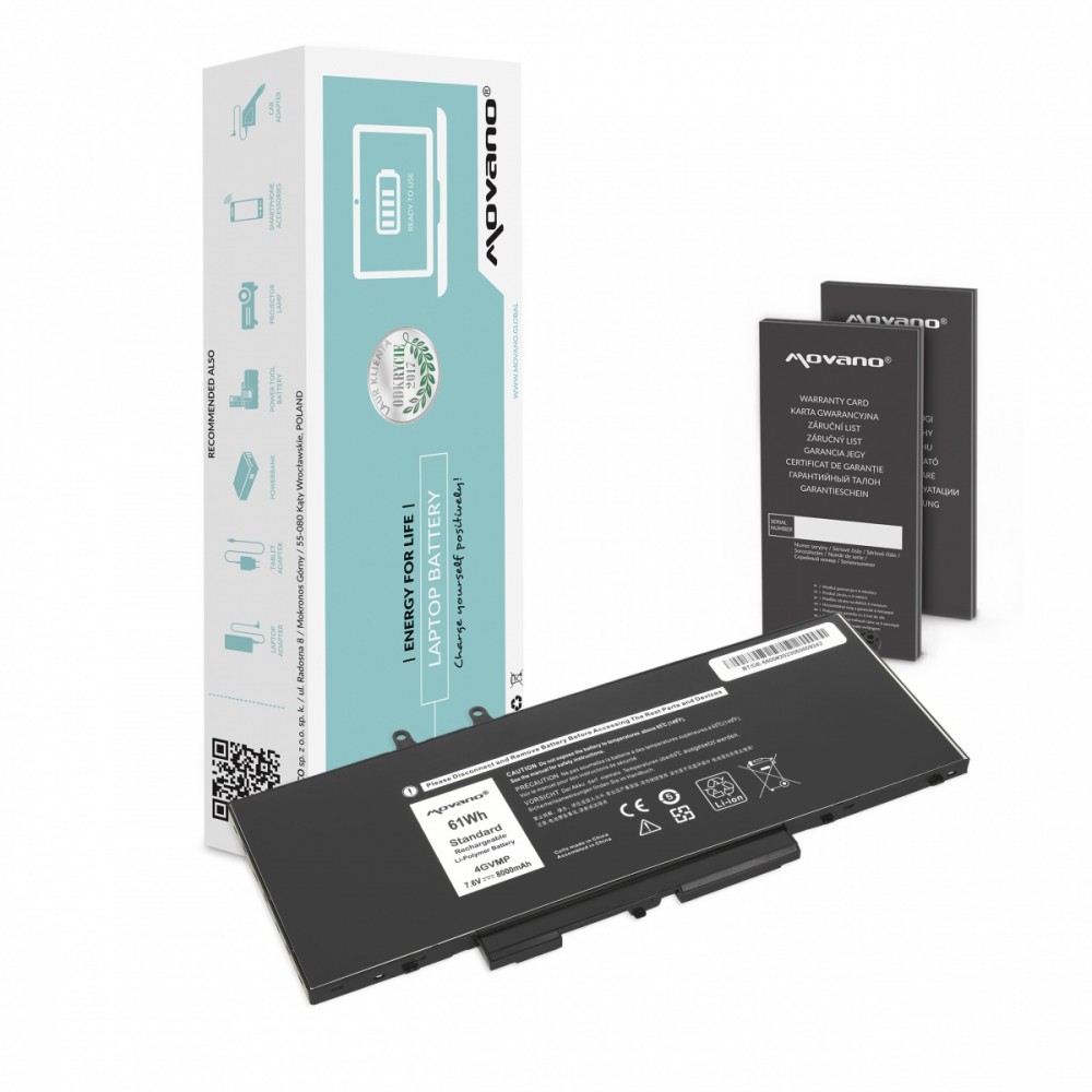 Movano Battery 4GVMP for Dell Latitude