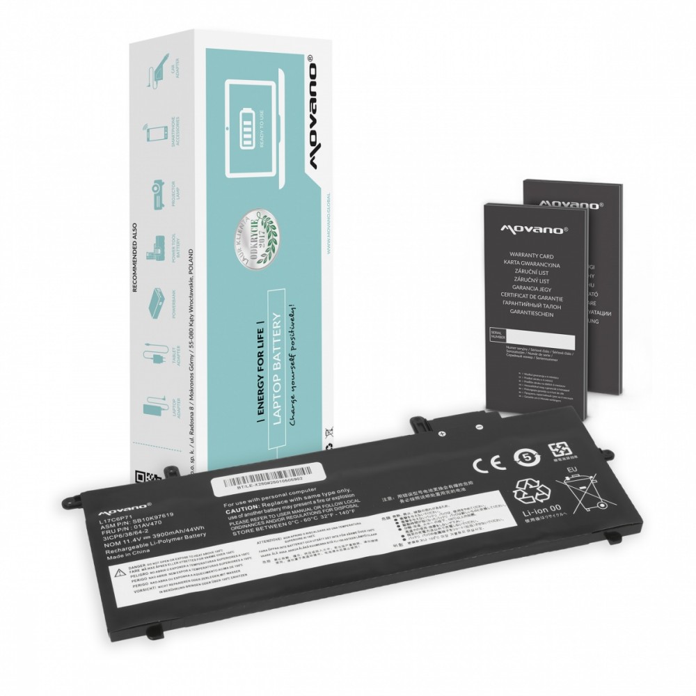 Movano Battery L17C6P71 for Lenovo Thinkpad