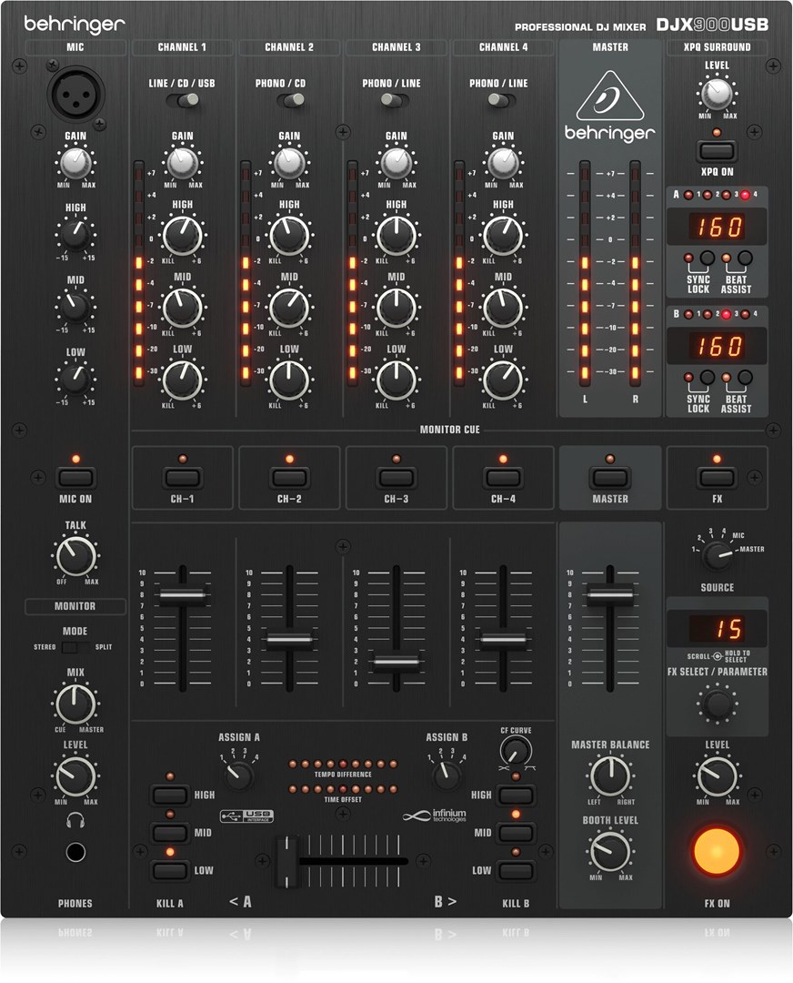 Behringer DJX900USB - professional 5-Channel DJ