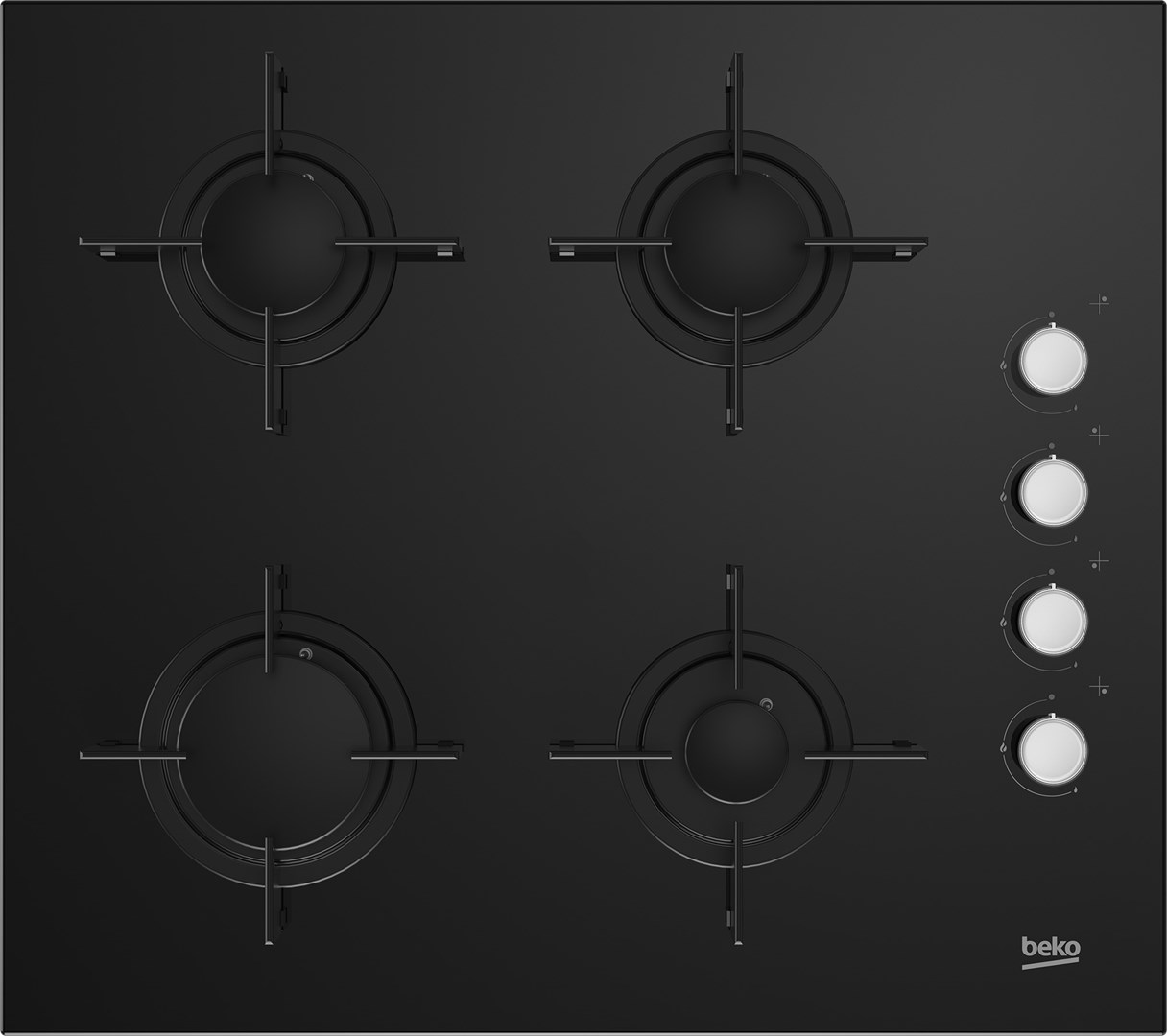 Beko HILG64120S hob Black Built-in 60