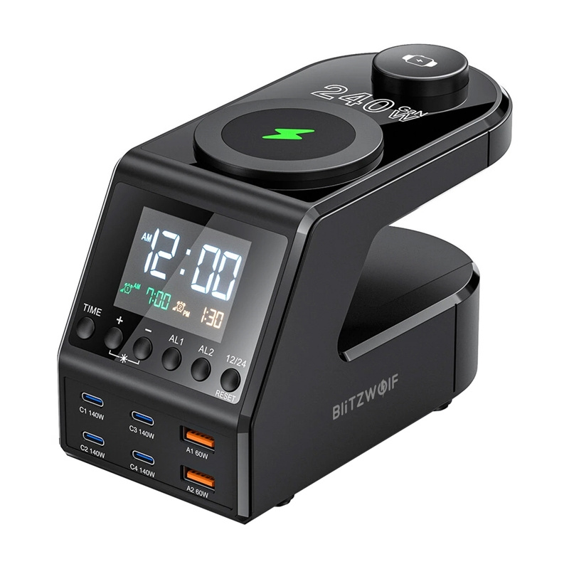 Blitzwolf BW-FW10 alarm clock with charger