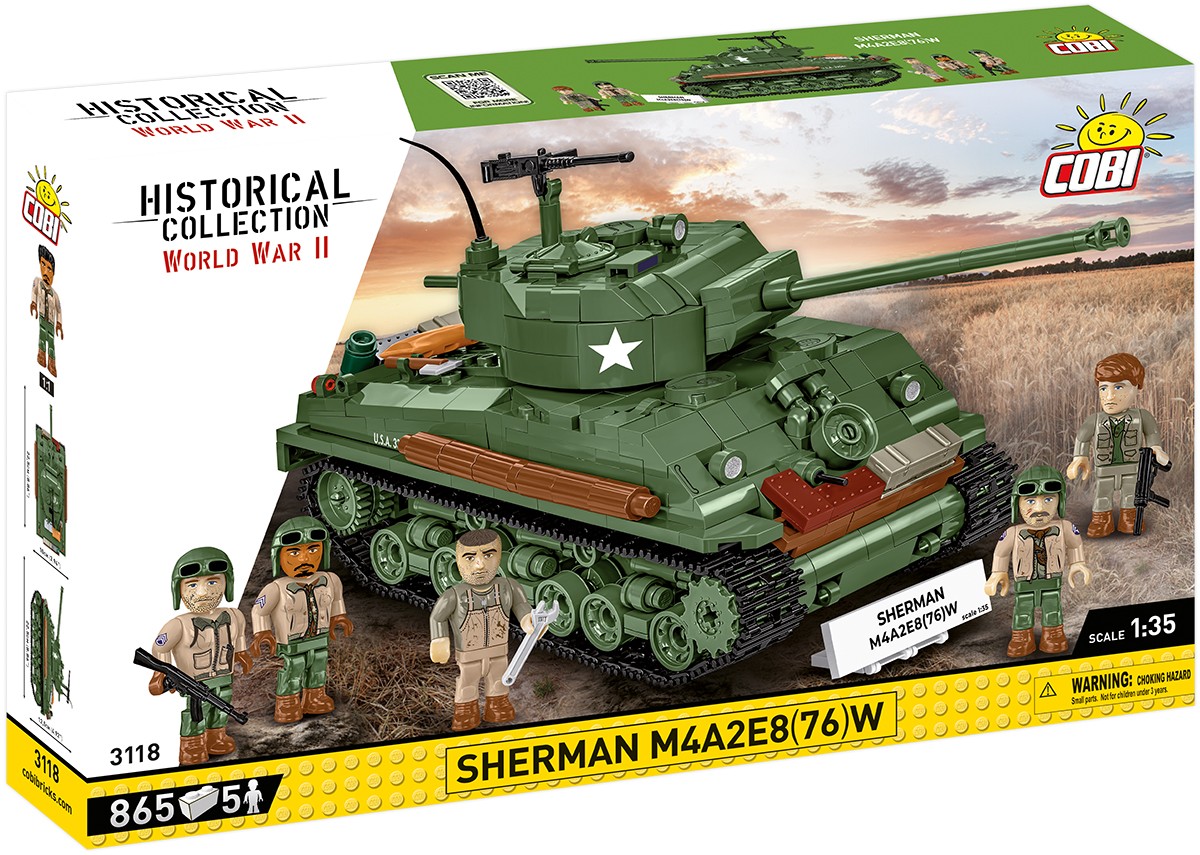Cobi Blocks Sherman M4A2E8 865 blocks