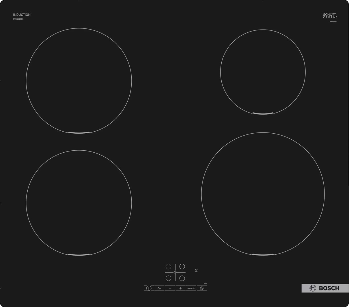 Bosch Serie 4 PUE611BB5D hob Black