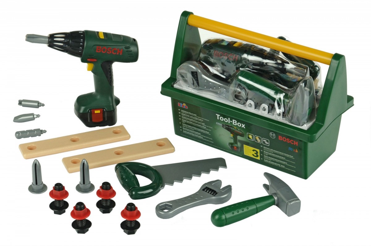 Klein Box with screwdriver and tools