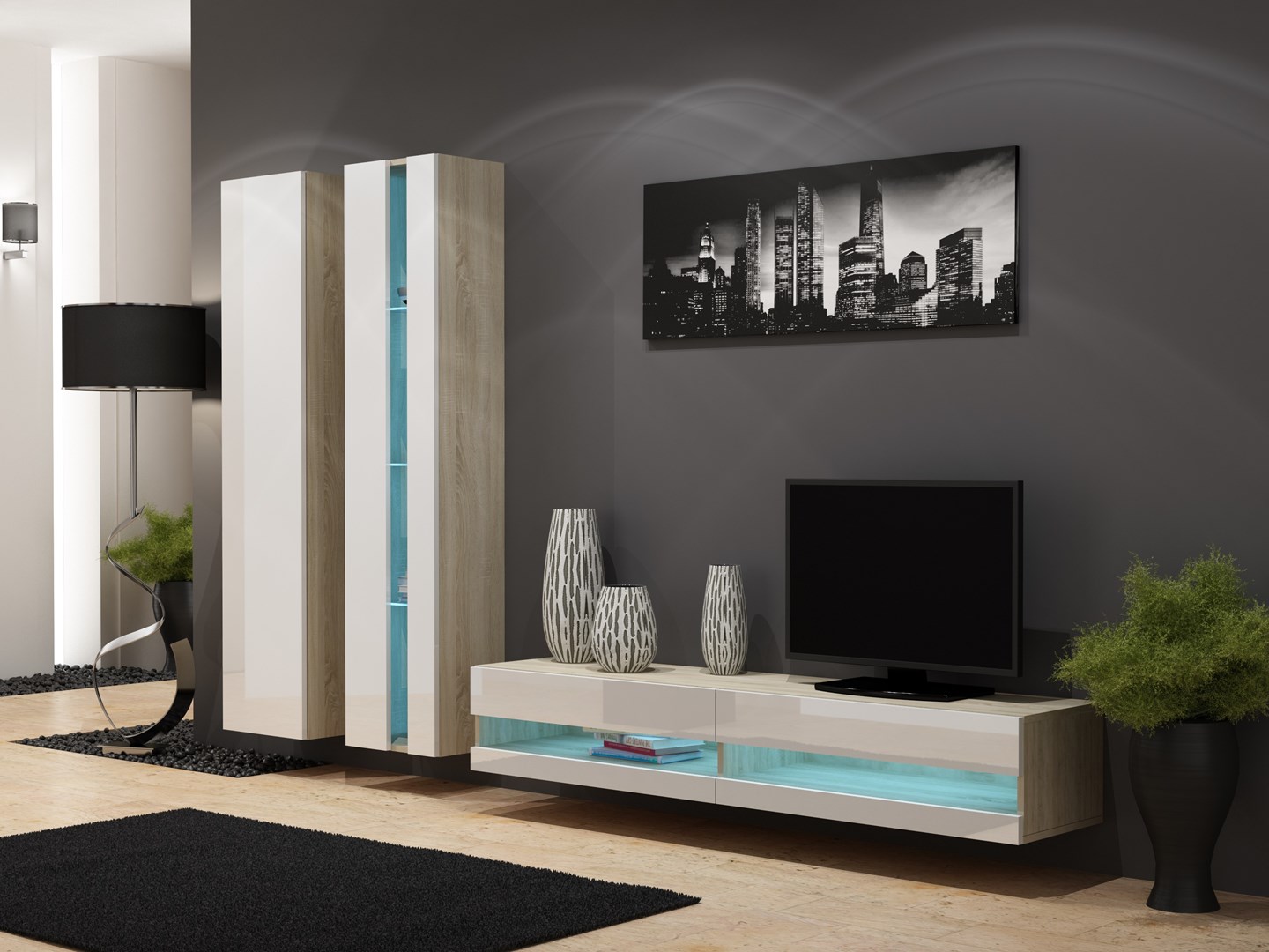Cama MEBLE Cama Shelf unit VIGO
