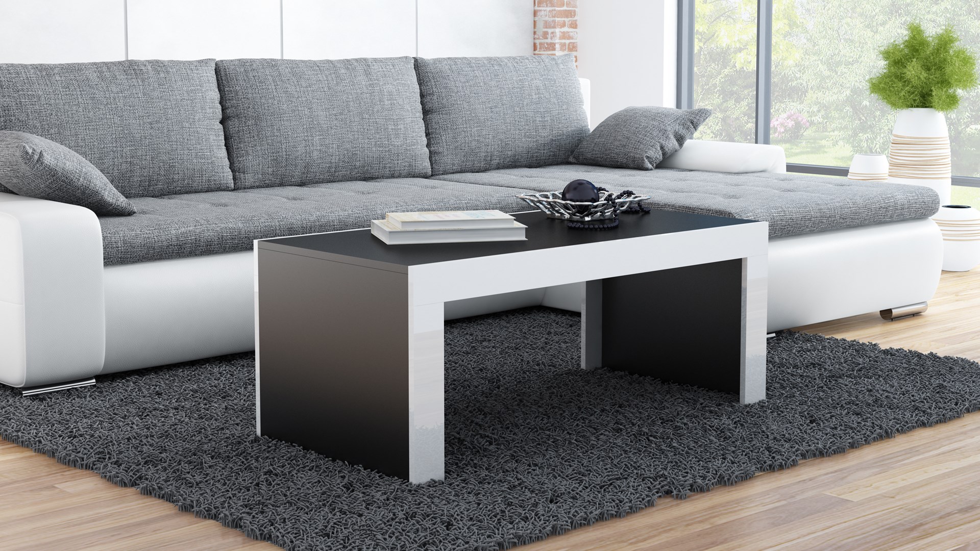 Cama MEBLE Cama TESS120 CZ/BI coffee/side/end