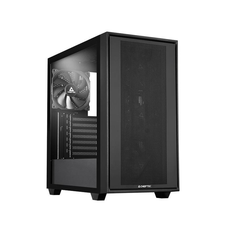 Case|CHIEFTEC|ATX/micro ATX/Mini-ITX/EATX|Black|Midi Tower|PC|Chieftec Night Hunter GS-03B-BLK-OP|GS-03B-BLK-OP