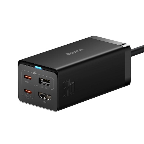Charger BASEUS GaN 2x USB-C, USB-A