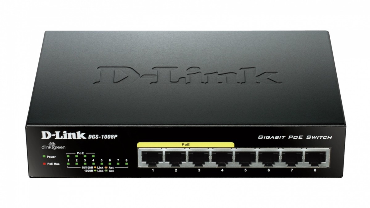 DLINK D-link switch 8-port 10/100/1000Gigabit Meta