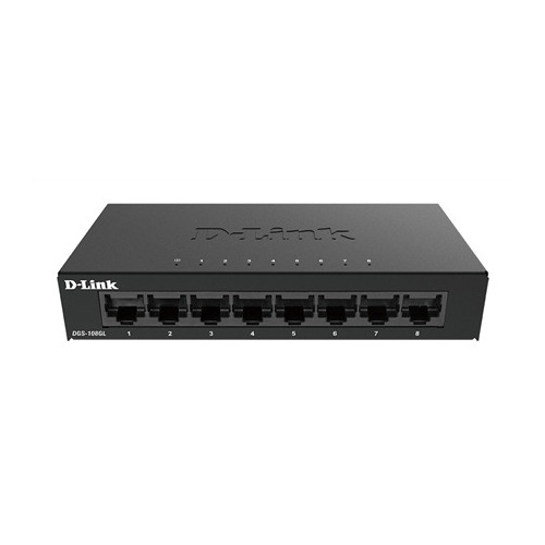 DLINK D-Link DGS-108GL Kovový 8-portový gigabitový