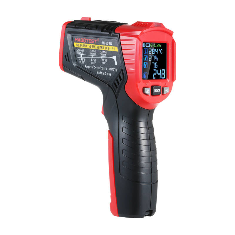 Digital Laser Pyrometer Habotest HT651D, moisture